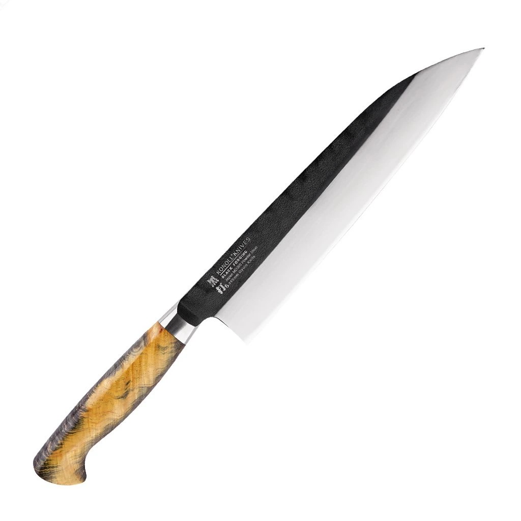 foto Kuchy�sk� n�� Chef/Gyuto 240 mm Konoll� Black Forging MD305